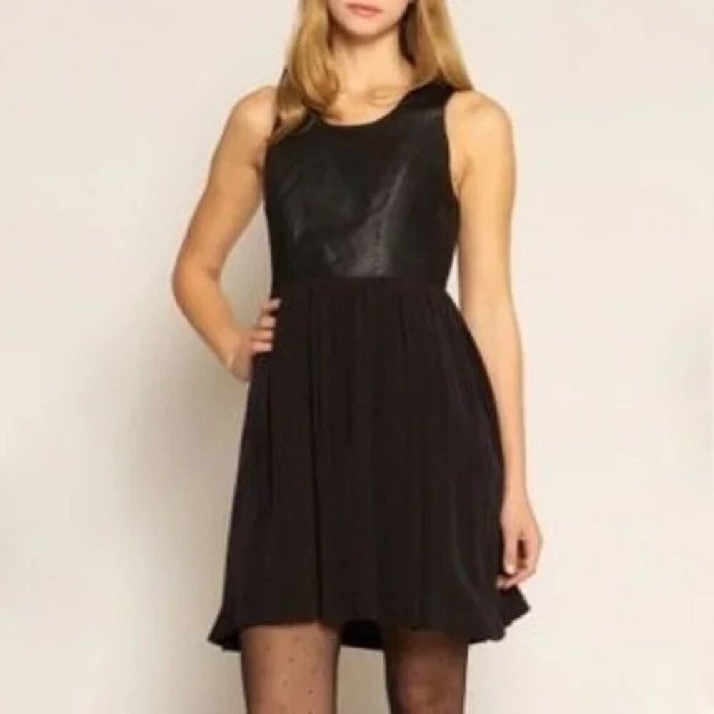Line+Dot Edgy Little Black Dress Cocktail Mini Gown Bikercore Luxe Look